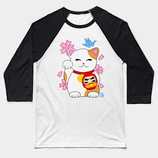 Maneki Neko Baseball T-Shirt